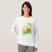 Otter op een waterlelieblad t-shirt (Voorkant volledig)