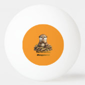 Otter op Gehakte Boomstammen Bosbehoud Ontwerp Pingpongbal (Achterkant)