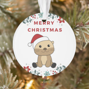 Otter-Ornament voor winterwinterdieren Ornament
