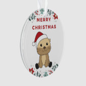 Otter-Ornament voor winterwinterdieren Ornament (voorkant)