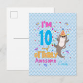 Otter Otterly Geweldige Birthday Girl Briefkaart (Voorkant / Achterkant)