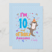 Otter Otterly Geweldige Birthday Girl Kaart (Voorkant / Achterkant)