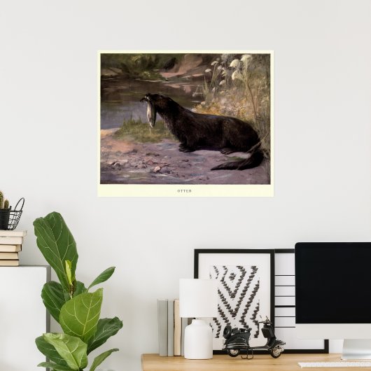  Otter Painting (1909) Poster (Thuiskantoor)