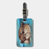Otter Painting Bagagelabel (Voorkant verticaal)