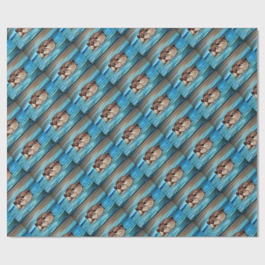 Otter Painting Cadeaupapier (Vlak)