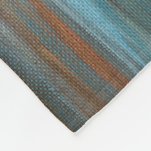 Otter Painting Fleece Deken (Hoek)