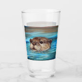 Otter Painting Glas (Achterkant)