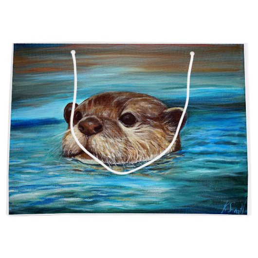 Otter Painting Groot Cadeauzakje (Voorkant)