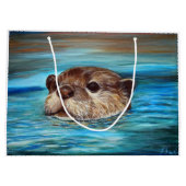 Otter Painting Groot Cadeauzakje (Achterkant)