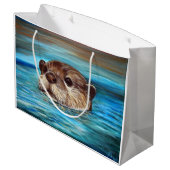 Otter Painting Groot Cadeauzakje (Achterkant Gekanteld)