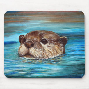 Otter Painting Muismat