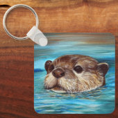 Otter Painting Sleutelhanger (Voorkant)