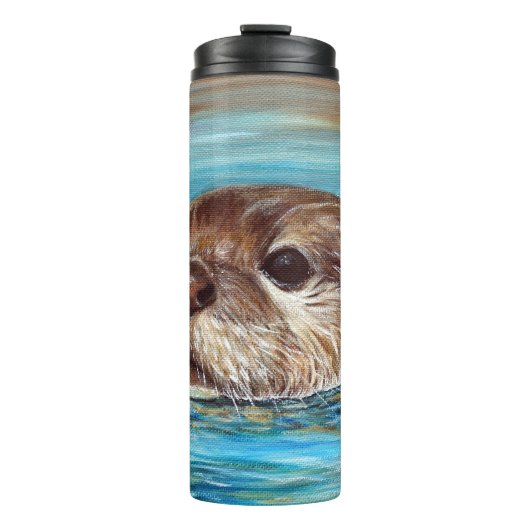 Otter Painting Thermosbeker (Voorkant)