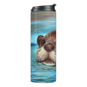 Otter Painting Thermosbeker (Gedraaid links)