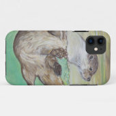 Otter Painting van de afspeelrivier Case-Mate iPhone Case (Achterkant (horizontaal))