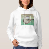 Otter Painting van de afspeelrivier Hoodie (Voorkant)