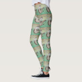 Otter Painting van de afspeelrivier Leggings (Links)