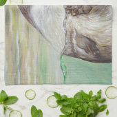 Otter Painting van de afspeelrivier Theedoek (Gevouwen)