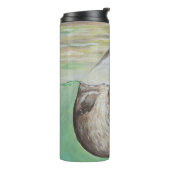 Otter Painting van de afspeelrivier Thermosbeker (Gedraaid links)