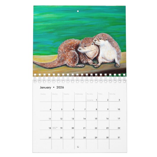 Otter Paintings Kalender (Jan 2026)