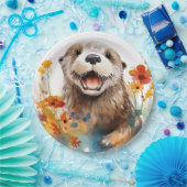 otter papieren bordje (Feest)