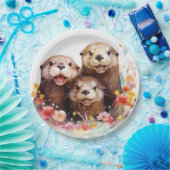 otter papieren bordje (Feest)