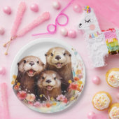 otter papieren bordje (Feest)