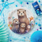 otter papieren bordje (Feest)