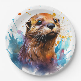 otter papieren bordje