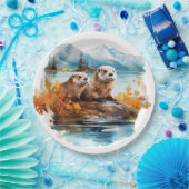 otter papieren bordje (Feest)