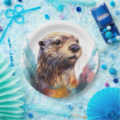 otter papieren bordje (Feest)