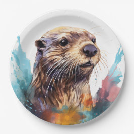 otter papieren bordje