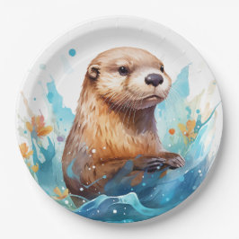 otter papieren bordje