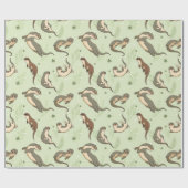 Otter Pattern Cadeaupapier (Vlak)