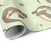 Otter Pattern Cadeaupapier (Rol Hoek)
