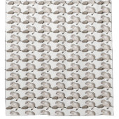 Otter Pattern Shower Curtain Douchegordijn (Voorkant)