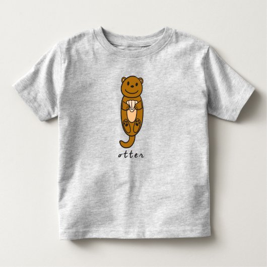 Otter Peuter Top of T-Shirt (met basis) (Voorkant)
