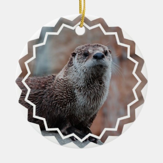 Otter Photo Ornament (Voorkant)