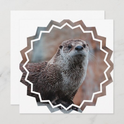 Otter Photo Uitnodiging (Voorkant / Achterkant)