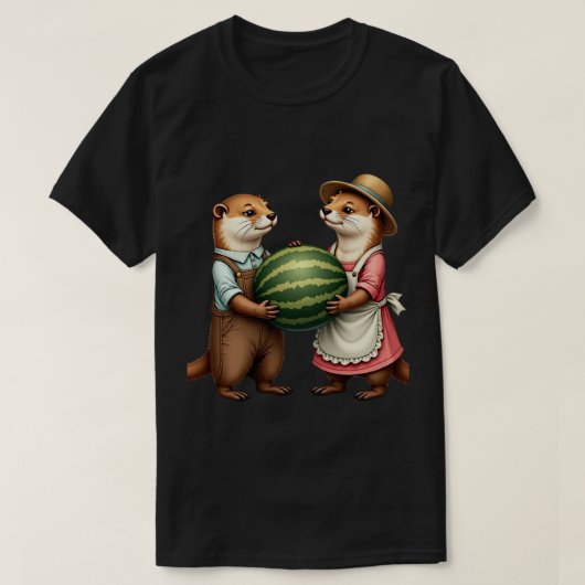 Otter Picknick T-shirt (Design voorkant)