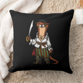 Otter Pirate Animal Sailor Kapitein Animal Kussen (Deken)