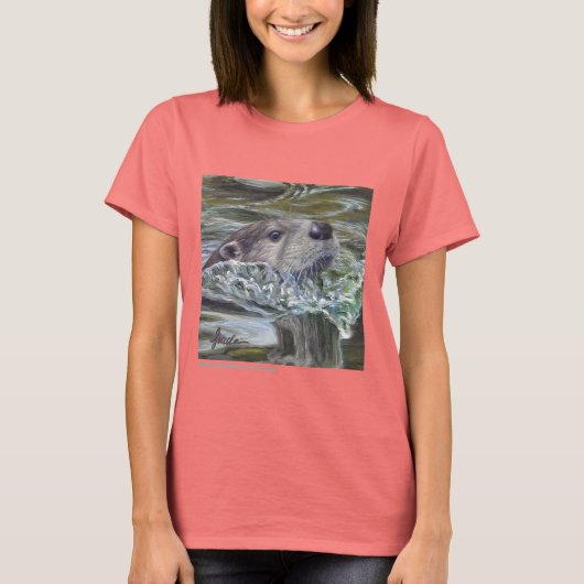 Otter Poppen! Lange mouw T-shirt (Voorkant)