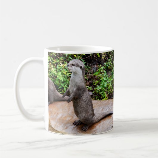 Otter praat, koffiemok (Links)