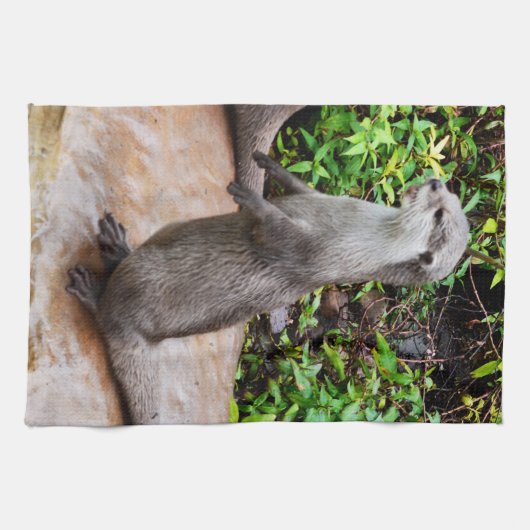 Otter praat met mij, theedoek (Horizontaal)