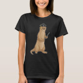 Otter Professor Cylinder T-shirt (Voorkant)