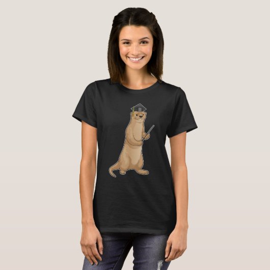 Otter Professor Cylinder T-shirt (Voorkant volledig)