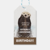 Otter Pun - Heel Geweldige Verjaardag Cadeaulabel (Voorkant)