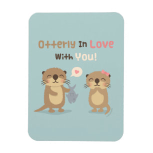 Otter Pun Love Conflict Magneet