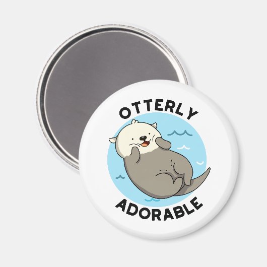 Otter Pun... Schattig Magneet (Voorkant / Achterkant)