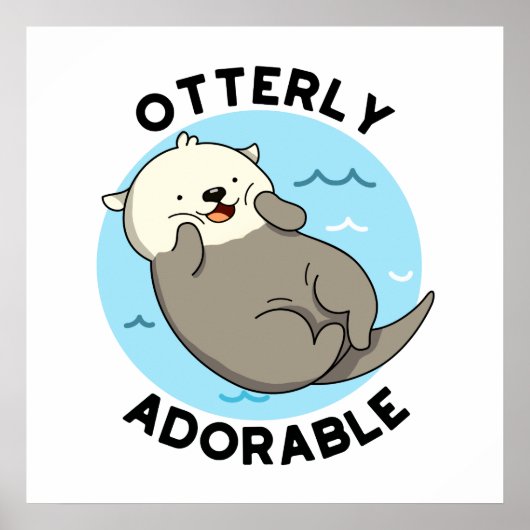 Otter Pun... Schattig Poster (Voorkant)